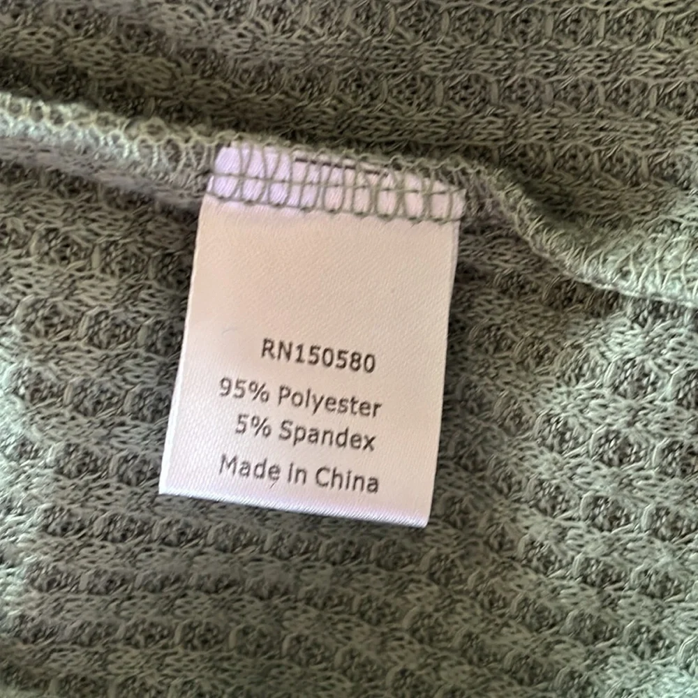 Brand New ADR Button Up Moss Green Pajama Lounge Long Sleeved Top Sleepwear